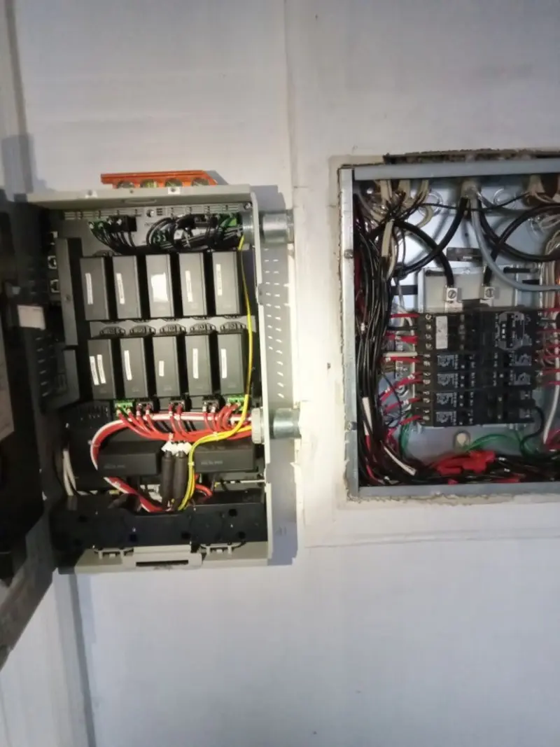 Electrical panel upgrade completed for Security Camera Wiring in Franklin Lakes